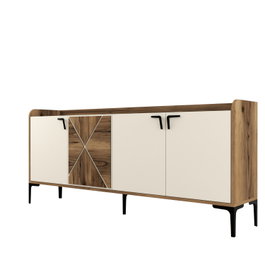 Hanah Home Venedik Consola Nogal y Crema